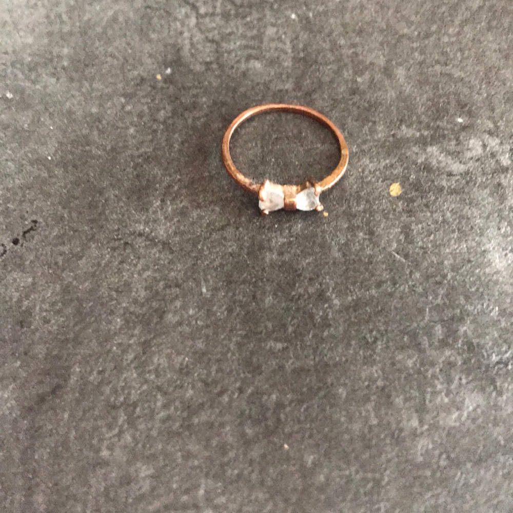 Copper bow ring unknown size